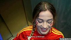 damn that big ass spanish babe got anal fucked and dp'd hard in the parking lot after soccer 😈🍑🔥