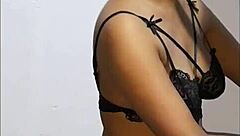 Watch this skinny Colombian bride drain huge cum from thick cock