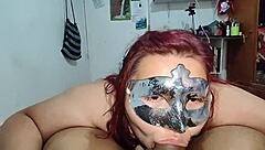 her mouth craves my cock rubbing teasing face and deep throating sloppy