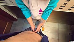 she rubs her tight wet pussy til i creampie those panties omg