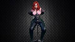 Granny Carmen's Gloved Metal Doggystyle Pounding Unleashed