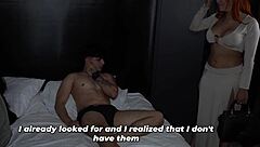 Locked Out Busty Muscular Latina Redhead Gets Spanked and Fucked Hard in Neighbor's Bedroom