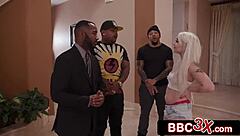 black gang gonna ass-fuck stripper slut rough? 