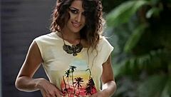 big tits latina milf strips outdoors hot 🔥🍑