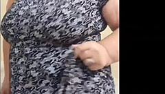 hey this chubby busty wife loves teasing her fat pussy solo at home