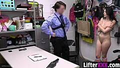 Officer Rips Ruby's Clothes and Pounds Her Hard in Garage