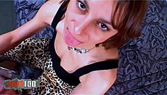 Djamy the skinny milf craves rough anal pounding in every hole.