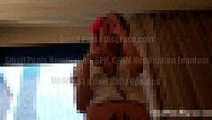 why show your tiny cock to three hot mistresses humiliating you?