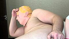 donald t gets his cock waxed intimate by sexy nurse milf in latex gloves n uniform