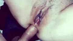 Skinny mature latina enjoys powerful homemade sex with big cock up close.