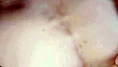 Skinny mature latina enjoys powerful homemade sex with big cock up close.