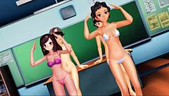 pokemon chicas bend over in lingerie for hardcore doggystyle creampie fucking from their horny friend