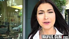 levi cash picks up sexy pilates instructor jennifer jacobs for public alley fuck with tits bouncing pov