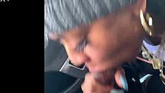 ebony snowboarder chokes on monster bbc during public deepthroat