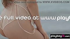 kate chromia confident ukrainian teen slowly strips naked on balcony