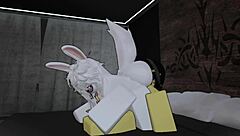 found furry babe with big ass and cock in roblox condo fucking hard