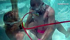 cruz's blowjobs make cum splash all over the pool