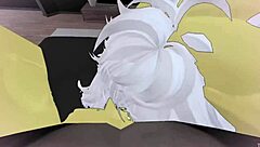 found furry babe with big ass and cock in roblox condo fucking hard