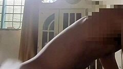 She shakes her ass wildly on massive black cock.