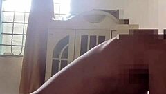 She shakes her ass wildly on massive black cock.