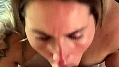 i suck my friend's dick at work and he covers my face in hot cum