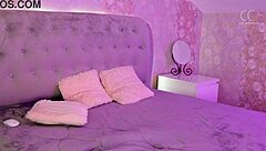 Skinny Blonde's Natural Pussy Dripping Wet from Dildo Toy Cum