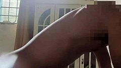 She shakes her ass wildly on massive black cock.