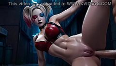 Hey harley quinn slurps that massive ai generated monster cock