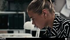 boss freezes time fucks slutty blonde hard cum floods her pussy