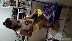 dude when i visit my brazilian friend she's starving so i feed her my 23cm cock anal creampie