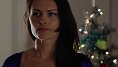 wanna see two sexy brunettes stripping from underwear in shower and bed at christmas?