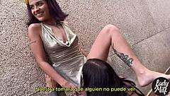 Dude snagged that college chick from the party and railed her in the alley!