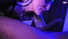 Homemade interracial group fuck with choking gagging and sloppy blowjobs!