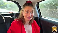 Charlotte rouquine gets her small waist torn by two cocks in amateur threesome