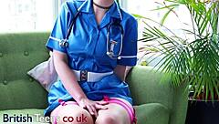 Blue haired nurse, your cock throbs as I stroke it in this hot appointment!!