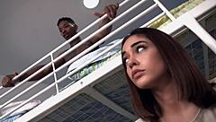 gamer girl stella flex gets her pussy licked and fucked hard by horny roommate