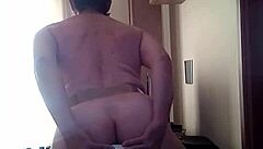 femdom mistress binds slave for deepthroat facefuck cum gulp and spanking torment