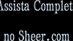 she's a fat puta peluda worshipping ass while her cuckold watches her get fucked homemade