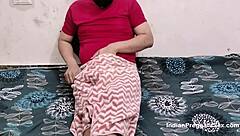 Watching porn with my desi wife on phone turns us into pornstars fucking