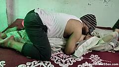 Skinny Indian wife gets her shaved pussy hammered hard by hubby