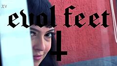 miss bimby teases her feet in sharp stilettos