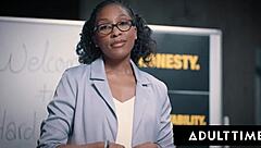 hey girls, sarah arabic and reagan foxx dive into this wild lesbian orgy with fisting and toys