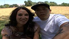 hey check brunette milf juliette bardot riding barry scott's monster cock in sexy lingerie at home! hairy pussy action.