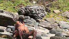 Hot Japanese Amateur Caught Sucking Monster Black Cock on Cabo Frio Island Publicly