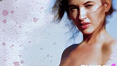 this petite asian milf babe strips lingerie outdoors ripping clothes to pose her sexy naked pussy