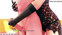 hey, in being a dik, cathy's wet dream turns into this steamy teacher handjob scene with latex vibes