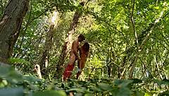 doggystyle blowjob on big cock in brittany woods