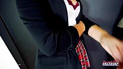 horny coeds keyton and nica slurp cock and pussies before wild rides