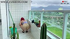 damn this latina maid's tiny shorts tease her perfect ass 🍑 voyeur style