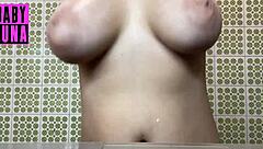 i dance put cream on my huge tits and play with you